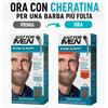 Just For Men Barba&Baffi Nuova Formula Con Cheratina M25 Kitcastano Chiaro Base Colore 14 G + Attivatore Colore 14 G
