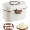 Qiwieod Dispenser Latte in Polvere,Porta Latte per | Contenitore Ermetico per Uso Quotidiano a Casa Asilo Cucina Attività All Aperto Frutta Caramelle