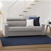 Dmora Talamo Italia - Divano letto 2 posti Agostina, Sofà Soggiorno apertura girevole, Poggiatesta regolabili e Braccioli slim, 100% Made in Italy, Cm 160x95h85, Grigio