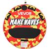 VEVOR Gonfiabile Trainabile per Barche Sport Acquatici Capienza da 2 Persone Carico max 154 kg con Cuscinetti Antiscivolo, Tubo di Traino Copertura in Nylon Maniglie Imbottitie da Mare, Rosso