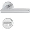 HOPPE, 3286551, Manico set con rosette WC Amsterdam anodizzato, argento