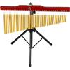 POENVFPO Campana Musicale a 36 Campane, Strumento a Percussione Portatile con Base in Legno, Altezza Regolabile da 2,2 a 5,3 Piedi, Struttura in Alluminio, Prestazioni per Interni Ed Esterni