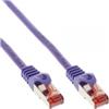 Inline Cavo di rete InLine S/FTP (PiMf), Cat.6, 250MHz, guaina PVC, CU (100% rame), porpora, 5m [76405P]