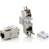 Equip Set Connettore Jack Keystone Equip 767221 Cat.6A RJ-45 Toolfree Schermato 8pz Argento [767221]
