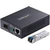 Startech.com Convertitore di media StarTech.com MCM1110SMLC20 Gigabit Ethernet RJ45 a Fibra Ottica SM LC 20km Nero [MCM1110SMLC20]