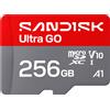 Sandisk 256GB Scheda di memoria Sandisk Ultra Go microSDXC [SDSQUGN-256G-GN6MN]