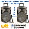 Karma Coppia casse amplificate attive audio diffusori per karaoke bluetooth portatili