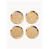 Jonathan Adler Set di 4 sottobicchieri in porcellana Eden -