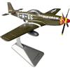 Generic Modellino di Aereo da Combattimento P51D in 1/72 con Base, Ideale per Decorare casa, Mobile TV, Camera da Letto e scrivania.