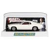 Scalextric C4664 Ford Mustang, Fast & Furious 6, scala 1:32, bianca con striscia nera, luci funzionanti, auto da slot Magnatraction, TV e film