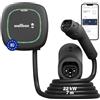 Wallbox Pulsar Max 22kW - Caricatore Auto Elettrica fino a 32A - Cavo 7 Metri - Ricarica Veicoli Elettrici Connettore Tipo 2 - Caricabatterie EV/PHEV - Smartapp WiFi e Bluetooth - Uso Interno/Esterno