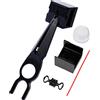 kivrimlarv Attrezzo per lubrificazione catena bicicletta, kit professionale di lubrificazione ausiliaria per la manutenzione della moto, resistente agli spruzzi con applicatore detergente, alimentazione