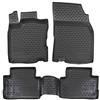 J&J AUTOMOTIVE Tappetini Auto in Gomma su Misura per Nissan Qashqai J11 2014-2021, Set da 4 Pezzi, 3D - con Bordo Alto, Antiscivolo, Inodore, Colore Nero, TPE
