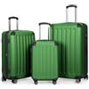 Hauptstadtkoffer Spree - 3Er Koffer-Set Trolley-Set Rollkoffer Reisekoffer, Tsa, (S, M & L), Set di 3 Valigie, 75 Cm, 259 Liters, Verde