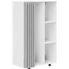 HOMCOM Stand Appendiabiti con 4 Ruote, Ripiani Aperti, Asta per Vestiti, Tende per Guardaroba, per Camera da Letto Soggiorno Corridoio, Bianco | Aosom Italy