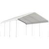 Outsunny Carport 5x6m, Portable Garage, Galvanized Steel Frame for Cars/Trucks, Cream | Aosom Italy