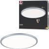 Paulmann 70992 - Pannello LED Atria Shine, 420 mm, 3 step, rotondo, incl. 1 x 22 W, dimmerabile, bianco caldo, cromato opaco, pannello di luce in plastica, 3000 K