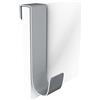 Bolis Italia_CA2G000AA2F1 - Gancio Appendiabiti per Porta, in Acciaio, 14,5 x 3 x 2,5 cm, Colore: Argento