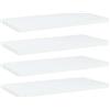Rantry Ripiani per Libreria 4pz Bianchi 40x20x1,5 cm Legno Multistrato,Mobile Mensola da Muro, Mobile a Parete Appendere Ripiano per Ingresso, Mensole da Parete, Scaffale da Parete