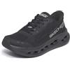 Skechers Scarpe da Ginnastica Max Cushioning Glide-Step Caledonia da Donna, Nero, 36