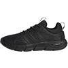 adidas Donna Cloudfoam Flex Elastic Laces Shoes, Core Black/Core Black, 36 2/3 EU