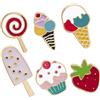 minkissy Spilla Gelato Estiva 6 Pezzi in Lega, Cartone Adorabile | Forma Fragola e Lecca-lecca, per Zaini e Abiti, per Feste e Incontri a Tema