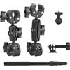 BRDRC Supporto per moto Insta360 X5 X6 X4, supporto per manubrio bici da 159,9 cm, kit per selfie invisibile Insta 360 X5 X6 X4 Air X3 X2 X ONE, per DJI OSMO 360, per accessori per fotocamera GoPro