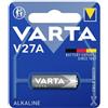 VARTA V27A - MN 27 - LR27, 4227101401, Batteria Alcalina, 12 Volts, Diametro 8 mm, Altezza 28,2 mm, Confezione 1 pila