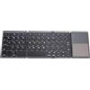 Cryfokt Tastiera Pieghevole, Tastiera Wireless Bluetooth con Touchpad e Tasti Ergonomici, Funzione di Spegnimento Automatico, Connessione Stabile, da Viaggio Ultra Sottile per (GRAY)