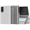Nshkeji Cover per Samsung Galaxy Z Fold 8 Custodia Flip a Libro Specchio | con Funzione Kickstand Clear View Originale 360 Antiurto Antigraffio Protettiva Custodia per Samsung Z Fold 8 5G Cover Case