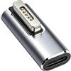 LYMISPIYA Adattatore USB-C a connettore magnetico punta T - caricatore magnetico PD 100W per MacBook Pro/Air 2012+, adattatore di tipo C in alluminio, convertitore da tipo C a presa T 45W-100W