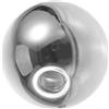 BAZEITFLOW Paralume a sfera in vetro fumé di ricambio, per lampada a sospensione e lampadario, per soggiorno, camera da letto, corridoio, 12 cm, 1 pezzo