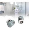 Mumusuki Rondella Scorrevole Per Porta Doccia Pulegge Di Ricambio Kit Ferramenta Superiore Runner In Vetro(singola ruota)
