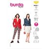 burdastyle Burda Style Sewing Pattern B6100 - Cartamodello per giacca da donna