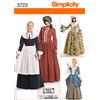 Simplicity Sewing Pattern 3723 R5 Costume da Signorine