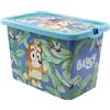 STOR Scatola Contenitore per Bambini Bluey con Chiusura Click 7 Litri - Organizer Plastica Multiuso per Giocattoli e Camera Bambini