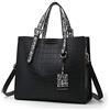 AlwaySky Donna Moda Borsa a Tracolla Mano pelle di serpente Borsa a Spalla Borsetta coccodrillo Borsa Tote Nero