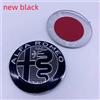 2 Pezzi Logo 74mm Compatibile con Alfa Romeo Nero Rosso Emblema Giulietta GT 159