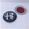 2 Pezzi Logo 74mm Compatibile con Alfa Romeo Nero Rosso Emblema Giulietta GT 159