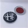 2 Pezzi Logo 74mm Compatibile con Alfa Romeo Nero Rosso Emblema Giulietta GT 159