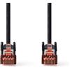 Nedis Cavo di rete CAT6 | RJ45 maschio | RJ45 maschio | S/FTP | 30,0 m | Rotondo | LSZH | Nero | Etichetta