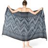 PANASIAM Pareo Kiowa - Donna & Uomo - L & XXL Pareo - Copricostume | Sarong multifunzione come gonna a portafoglio, abito da spiaggia, copricostume, 100% viscosa, Pareo XL, Telo mare, Telo sauna