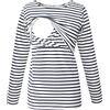 Smallshow Donna Top per Allattamento a Maniche Lunghe 3 Pack