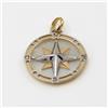 Gulino Gioielli Ciondolo" rosa dei venti" oro 18 kt e madreperla/18kt yellow pendant E.1830