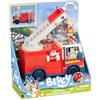 Rocco Giocattoli | Il Camion dei Pompieri di Bluey - Veicolo a spinta funzionante con scaletta mobile e accessori - Action figures compresa