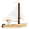 Le Toy Van Barca a vela giocattolo per bambini da 2 anni, Barca e 1 marinaio in Legno FSC ecologico, vele in cotone, regalo bambino