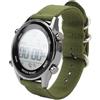 Yinhing Orologio Sportivo Digitale da Uomo, Sveglia, Conto Alla Rovescia, Fuso Orario, Cinturino in Nylon, Orologio Digitale con Cronometro per attività all'aperto, Elegante Design Verde OD (OD