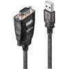 Lindy - Convertitore USB a Seriale RS232 con COM Port Retention, Cavo adattatore da 1.1m, Chipset FTDI di Alta Qualità per Lettori di Codici a Barre, Dispositivi Industriali o Dotati di Porta Seriale