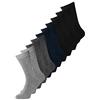 JACK & JONES JACJENS SOCK 10-PACK Uomo Calzini nero 72% cotone, 26% poliestere, 2% elasthane