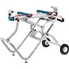 Bosch Professional Banco da lavoro e da trasporto GTA 2500 W per troncatrici radiali (lunghezza 1.044 mm, lunghezza con prolunga 2.504 mm, peso 34,8 kg, incl. supporto macchina)
